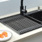 Amtang Stainless Steel Rolling Rack for Sink Extra Large Roll Up Dish Drying Shelf Foldable Portable Multipurpose Dish Drainer Sink Mat (20 tube 40 * 50cm)