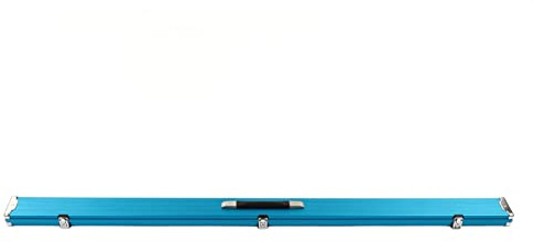SPYMINNPOO Étui pour Queue de Billard, Boîte de Rangement en Alliage D'aluminium, étui Rigide pour Bâton de Queue de Billard 3 Emplacements avec 2 Clés pour Billard (Bleu)