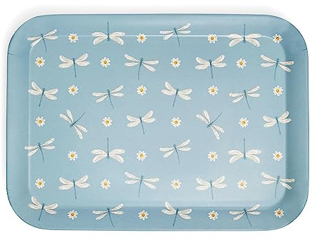 Cooksmart British Designed Large Serving Tray | Dinner Tray For Multiple Uses Around The Home (English Meadow - L)