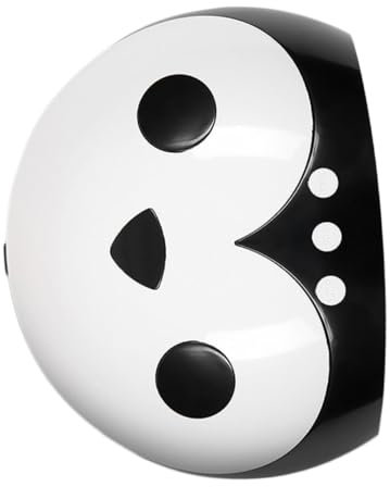 Healvian 1pezzi Asciugatore Per Smalti Per Unghie Con Doppia Luce e Sensore Intelligente Accessori Professionali Per Manicure Salon e Uso Domestico Nero e Bianco