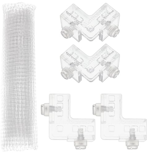 OLYCRAFT 39.4x36.4 Inch Fish Tank Lid Cover Protective Net with Screw Fastener Plastic Mesh Screen Netting for Aquarium
