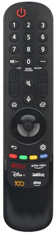 VINABTY Neu MR23GA AKB76043107 Voice Fernbedienung Ersatz für LG MR23GA AKB76043107 TV für LG OLED QNED B3 C3 G3 Series1584 Remote Controller with Voice Control
