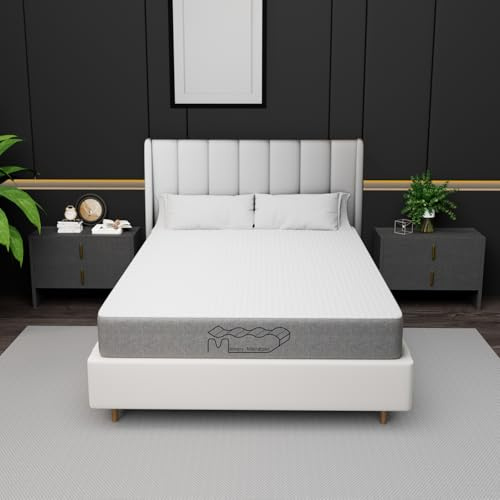 Memory Matratzen Materasso in schiuma fredda, 140 x 200 cm, altezza 20 cm, durezza H3, 7 zone del corpo, doppio materasso per la camera da letto a casa (140 x 200 x 20 cm)