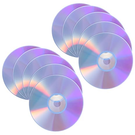 Yardwe 10 St Tomma Cd-rw-skivor för Musik Telefonsamtal och Data Omskrivbara med Hög Kapacitet Kompatibla för Bränning Backup och Arkivering på och Multimediaenheter