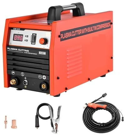 Taglierina Al Plasma Con Compressore D'aria Incorporato, Macchina For Saldatura Portatile Con Taglio Inverter Potente Precisa