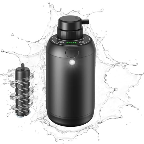 Electric Portable Water Filter for Camping, Hiking, Backpacking, Travel & Emergency Preparedness – Water Purifier for Outdoor Survival Gear – 6-Stage Filtration System with LED Light