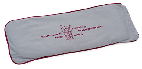 Amago - Körnerkissen mit Jersey Bezug, 50 x 20 cm - Silber