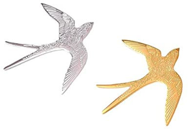 Broche hirondelle en acier inoxydable de qualité simple pour femme, décoration de bijoux, cadeau, Métal