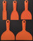 Saraoriginalshop Set 5 Spatole in Plastica per Stuccare Colla Raschiare Levigare Spatole Flessibili disponibili in 5 misure Bricolage Fai da tè