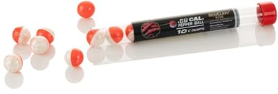 Self Defense Pepper Ball Ammo for Training Pistol Paintball Gun (10 Counts Per Tube) by Mercury Rise