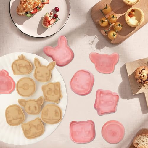 KingYH 16 Stück 3D Cartoon Keksausstecher Karikatur Ausstechformen Set