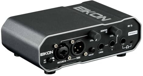 PROEL Eikon MPAMP4 - Amplificatore Professionale per Cuffie e Personal Monitor Mix, Nero