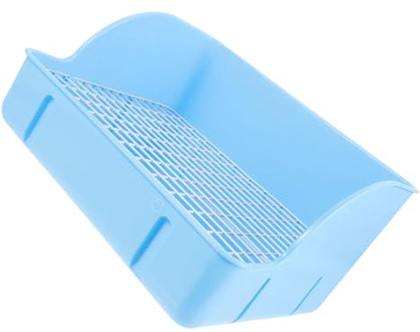 Abaodam Kleintier Toilette mit Gitterdesign Hygienisches Klo für Wohnung Schlafzimmer Tiergeschäfte Material Einfache für Kleine Haustiere