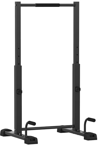 SPORTNOW Dip Barren Fitness-Bar bis 540 kg Belastbar Höhenverstellbar Dip Station Fitness Parallettes Push Up Stand Bar, Liegestützgriffe für Zuhause, Krafttraining, Calisthenics