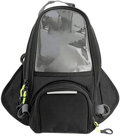 Sacoche de réservoir magnétique pour moto – Poche transparente Oxford imperméable | Sacs de Navigation pour motos, avec coque de téléphone transparente supérieure, plusieurs poches, rangement de voyag