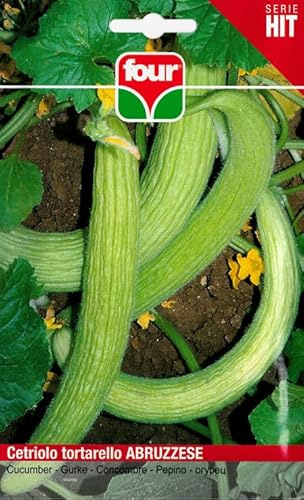 Bustina di Semi sementi per Ortaggi Professionali Hit, 1 Bustina (cetriolo tortarello abruzzese)