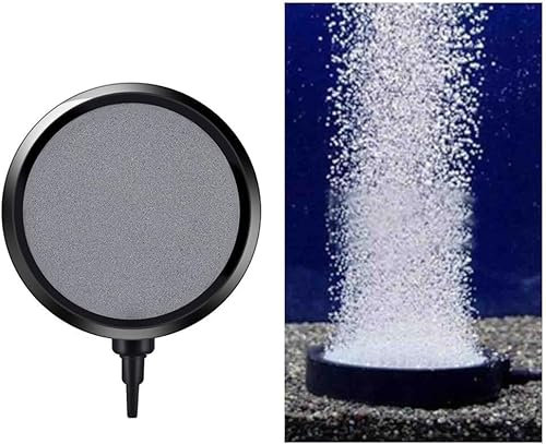 Aquarium Luftstein, 10.7cm Aquarium Sprudelstein für Teiche Nano Bubble Air Stone Kit, Super-High Diffusor für Gelösten Sauerstoff Lässt Super Tiny Bubbles für Aquarium und Hydroponic