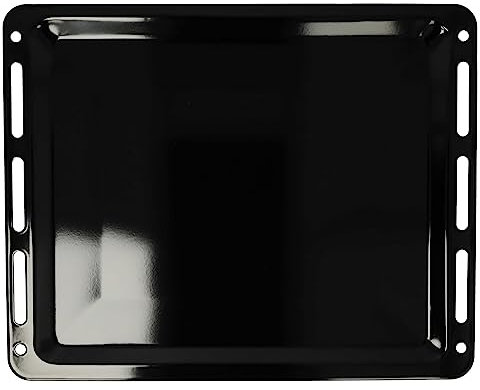 vhbw Plaque de four compatible avec Bosch HNG6764S6/01, HNG6764B6/09, HNG6764B6/35 Four - 45,5 x 36,1 x 2 cm, anti-adhésif, émaillée noir