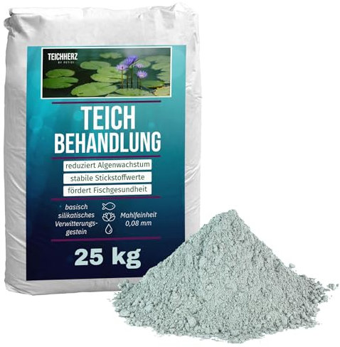 TeichHerz Teichbehandlung Algenentferner Teichaufbereiter Grundpflegemittel für den Teich Wasseraufbereiter Gartenteich Fadenalgenvernichter Petigi