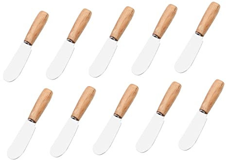 PRETYZOOM Teiliges Edelstahl-backspatel Holzgriff Vielseitige Butter Cremespachtel Für Backen Komfortabel Langlebig Und Leicht Zu Reinigen Für Kuchenrezepte Und Cremetoppings
