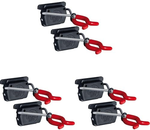 Bruns 2 Gerätehalter passend Führungsschiene oder als Einzelmontage (Packung mit 3)