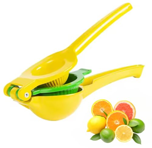 Beachpeppers citruspress – manuell citronpress och limepress – dubbla presskorgar för maximal juicekraft – robust och livsmedelssäker citronpress – lätt att rengöra och hållbar