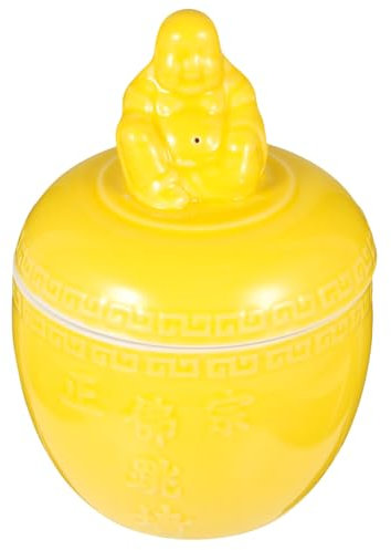 CONGARTENO Bol à Soupe Céramique Jaune Pot à Ragoût Multi-usage Casserole Avec Couvercle Pour Soupe Et Plats Maison Ou Restaurant