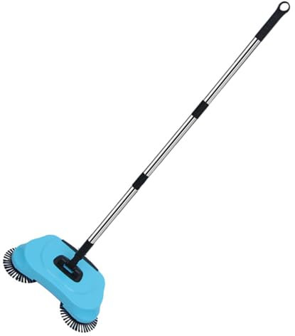Balayeur De Poussée À Main - Broom sous Vide Non Électrique | Outils De Nettoyage Au Sol pour Les Poils d'animaux | À Poignée Réglable pour Les Débris en Vrac, Peluche, Idéal pour Les Nettoyag