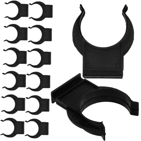 Toddmomy 20 Clips de Fixation pour Pieds de Meuble en Plastique Noir, Protège Sol Antidérapant, pour Meubles et Armoires les Maisons et Commerces