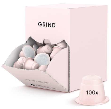 Grind House Blend Coffee Pods – Pack of 100 Biodegradable Capsules – 100% Arabica – Nespresso® Original Compatible – Home Compostable – Barista Quality and Specialty Grade – Medium Roast