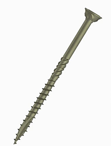5mm Universalskruvar Träskruvar Självgängande Torx med högt Korrosionsskydd C4 Universell Användninghe Pozi Platthuvud (Låda med 100 st) Storlek: 5mm x 80mm