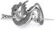 Newwyt Wikinger-Retro Fliegender Drache Haarstab Punk-Drachenmutter Haarnadel Haarschmuck Metallstab Haarspangen Legierung
