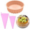 DHSBGWSX 1 moule en silicone et 2 sacs de décoration, sac à crème, moule à gâteau, moule à dessert, accessoire de cuisson
