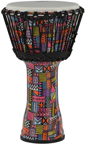 GEWA Liberty Djembé Rope Tuned - Storlek (diameter): 25,4 cm (10), höjd: 49 cm (19,5) - Antal linor: 25 - Abstrakt
