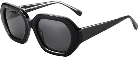 ZENOTTIC Gafas de Sol Polarizadas de Moda para Mujeres: Gafas de Sol Esagonales de Diseño para Mujeres - Gafas Retro con Protección UV400