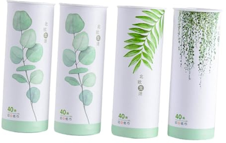 Yardenfun 4 Stück Zellstoff Papiertücher Bedruckt Weiche Servietten für Auto und Haushalt Mehrzweck Extraktionspapier Vielseitig Einsetzbar im Hotel und Restaurant