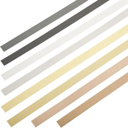 XAZLBIW Rose Gold Peel and Stick Wall Trim & Fireplace Molding | Borstat metalliserat rostfritt stål, 30 mm x 14 m, elegant design för enkel gör-det-själv-heminredning