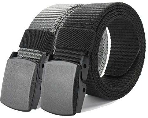 Bansga Cinturón táctico militar Hombres Hebilla metálica Espesar Cinturones de lona de nylon para hombres