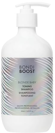 BondiBoost Blonde Baby Toning Purple Shampoo - Sulfatfrei, auf Aloe-Basis mit Violetten Pigmenten & Jojobaöl für Blondes Haar - Vegan & Tierversuchsfrei - 300ml