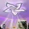 GWYAJTU Ventilador De Techo Con Luz RGB Color Variable, Lámpara LED Regulable, Ceiling Fan With Light Reversible De 6 Velocidades Para Habitación Infantil Dormitorio-RGB Blanco