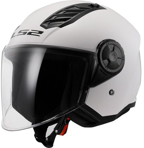 LS2, Casco Moto Jet AIRFLOW SOLID White, XS