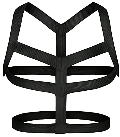 Man Harness Belt Body Chest Elastic Halter Nylon Shoulder Strap Club Wear Costume …