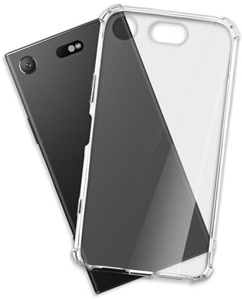 mtb more energy® Case Soft Armor kompatibel mit Sony Xperia XZ1 Compact (4.6'') - Anti Shock Verstärkung - 1,5mm TPU - Schutz-Hülle Cover Tasche Handyhülle