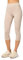 Merry Style Damen Leggings 3/4 Capri Leggings aus Viskose MS10-144 (Beige, L)