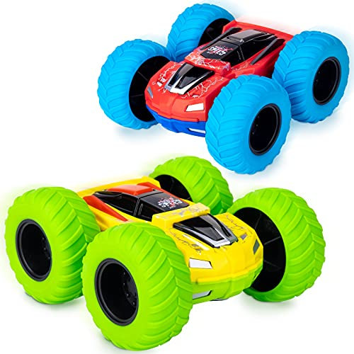 Toys for 2 3 4 5 Year Old Boy Gifts, Kids Toy Cars Age 2-5 Birthday Presents Outdoor Toys for Toddlers Age 3-5 Friction Powered Vehicle Toy for 2+ Year Old Boys Pull Back Matchbox Cars for Family Game