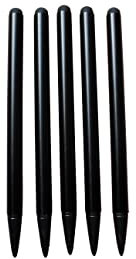 Dealbude24 5X Schwarz Stylus BedienStift Pen Display Touch Pen 2in1 Spitze für Handy, Tablet,PDA und Organizer Kunststoff