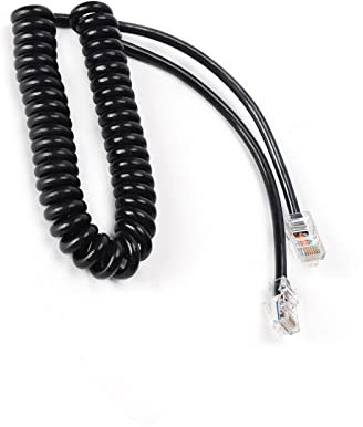 Dioche HM 207 Câble de Microphone à Main Câble de Microphone à Main en PVC Câble de Microphone à Main PVC Rj‑45 vers Rj‑45 pour HM‑151 IC‑7000 IC‑7100