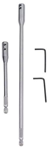 2-teilige Bohrer-Sechskantverlängerung, Bohrerverlängerungen aus Hartstahl, Stangenverlängerung, Bohrer-Set, Bit-Verlängerung Mit Schraubenschlüssel Für Schrauben Und Muttern