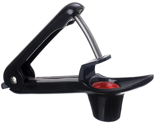 Dafape Kirschentkerner-Werkzeug, Edelstahl-Kirschentkerner-Werkzeug Obstkernentferner Olivenentkerner-Werkzeug Kirschmarmelade Kirschkernsalat Küche Konditorei Langlebig (Schwarz)