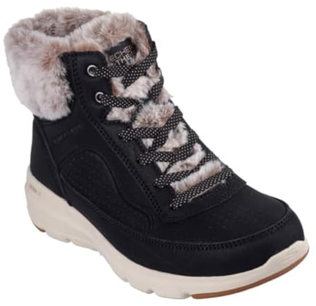 Skechers Femme on-The-go Glacial Ultra Sneaker Boot Bottine, Black Synthetic, 39.5 EU